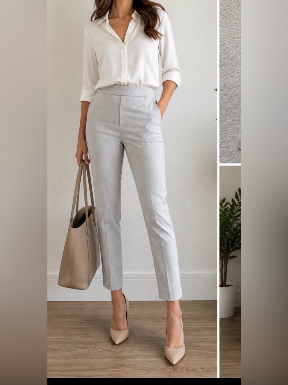 Banana Republic Soft Gray Women's Pants
